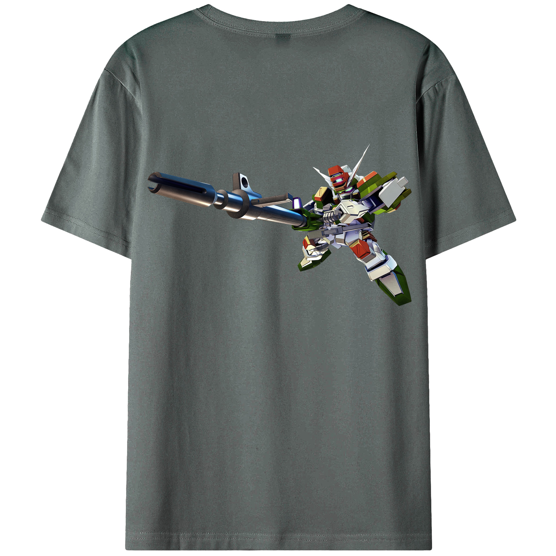 （画像用） 機動戦士ガンダム Mobile Suit Gundam 綿100％半袖Tシャツ（背面プリント）